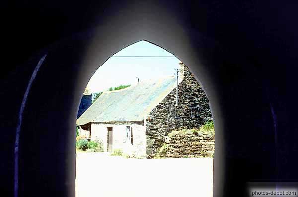 photo de maison vue du porche