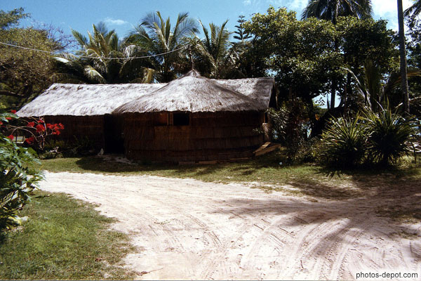 photo d'hutte du chef de tribu