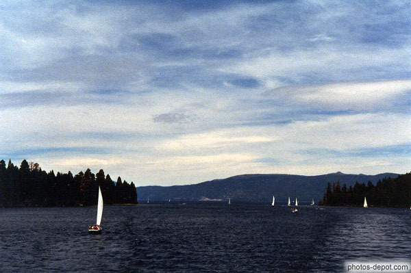 photo de voiliers sur Lake Tahoe