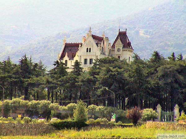 photo de Château de Valmy derrière les sapins