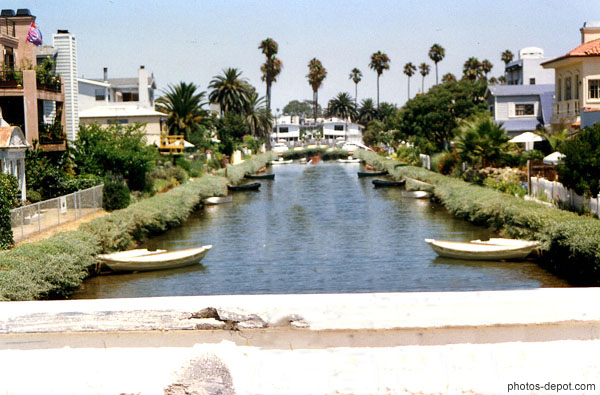 Canal à  Venice USA, Californie, Los Angeles, Photo 1997
