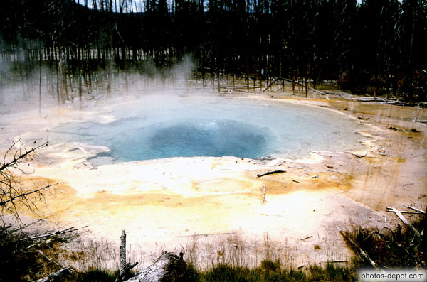photo d'hot spring bouillonnant