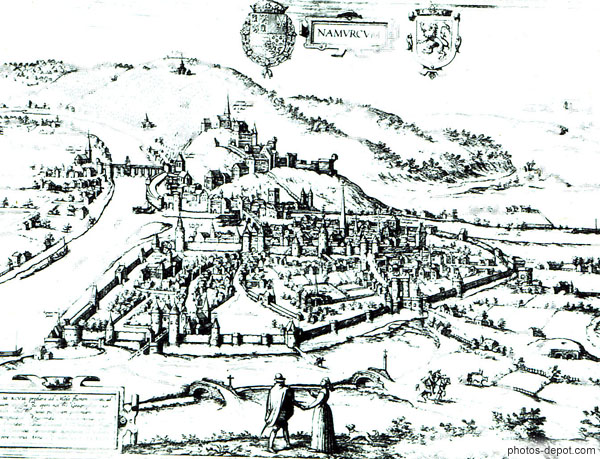 photo de Gravure de la ville et forteresse de Namur