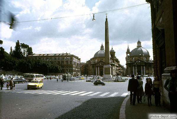 photo de piazza del popolo, place du peuple
