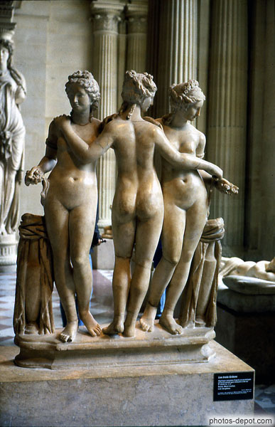 photo de les trois graces, Scipion Borghèse, Louvre