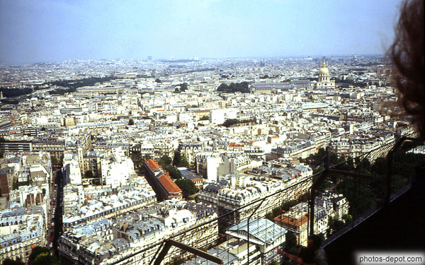 photo de Paris vue de la tour Eiffel