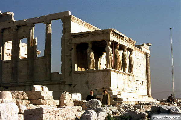 photo d'Acropole et Caryatides d'Athènes