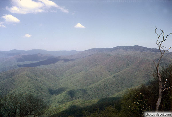 Ombres des nuages sur les monts