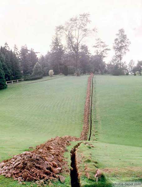 Longue tranchée Inconnu, Photo 1970