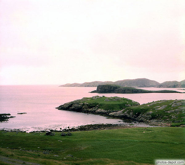 Lac et rochers Ecosse, Photo 1970