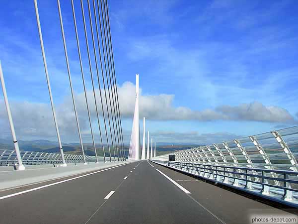 photo de sur le Viaduc de Millau