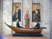 Statue Vierge en bateau eglise du sablon