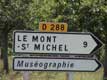 Pancarte mont St Michel