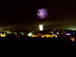 feux d'artifice bleu et rouge / France, Pyr�n�es Orientales, Cabestany