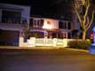 maison d�cor�e de guirlandes de no�l / France, Pyr�n�es Orientales, Cabestany