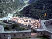 La ville fortifiée sous le fort Liberia / France, Languedoc Roussillon, Villefranche de conflens