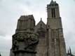 Facade de la Cathédrale St Samson à la tour coupée / France, Bretagne, Dol de Bretagne