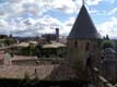 Vue de la cathédrale St Nazaire et St Celse depuis le chateau comtal / France, Languedoc Roussillon, Carcassonne