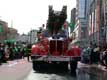 Camion de pompier / Canada, Quebec, Montreal, fête de St Patrick