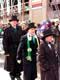 Irlandais en costume et chapeau haut de forme / Canada, Quebec, Montreal, fête de St Patrick