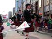 Irlandais en kilt, joueurs de cornemuse / Canada, Quebec, Montreal, fête de St Patrick