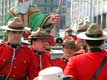 police mont�e canadienne / Canada, Quebec, Montreal, f�te de St Patrick
