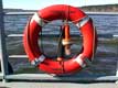 Bouée de secours sur le traversier d'Oka