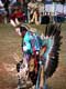 Indien au costume à plumes / Canada, Kahnawake