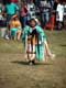 Amérindienne au costume à franges / Canada, Kahnawake