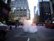fum�es sortant des �gouts / USA, New York