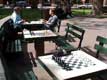 Partie d'échecs dans Greenwitch village / USA, New York