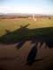 ombre de l'avion � l'atterrissage
