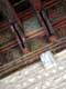Modillons romans, bois peints richement décorés, charpente de la chambre royale primitive / France, Languedoc Roussillon, Perpignan, palais des rois de Majorque
