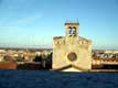 Clocher de la forteresse dominant la ville / France, Languedoc Roussillon, Perpignan, palais des rois de Majorque