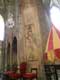 Peintures sur colonnes de la cathédrale / France, Languedoc Roussillon, Narbonne, Cathédrale St Just