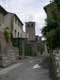 Montée dans la ville fortifiée, tour de l'église St Michel / France, Languedoc Roussillon, Lagrasse