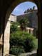 Cloître de l'Abbaye Ste Marie d'Orbieu et tour inachevée / France, Languedoc Roussillon, Lagrasse