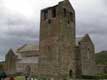 Tour clocher et église romane / France, Languedoc Roussillon, Prieure de Serrabone