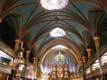 Voute richement décorée de la Basilique Notre Dame / Canada, Montreal, Vieux port