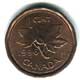 pi�ce d'1 cent feuille d'�rable / Canada