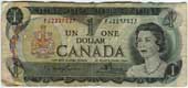 Billet d'1$ Canadien / Canada