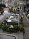 Tombe fleurie d'Edith Piaf, chanteuse / France, Paris, Pere Lachaise