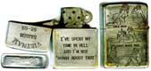 Briquet Zippo GI amÃ©ricains au Vietnam 68-69: I've spent my time in hell and I'm not -Sorry about That- / Vietnam
