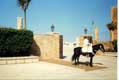 Garde à cheval aux portes de la ville / Maroc, Rabat