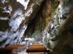 Grotte-chapelle de l'Ermitage Saint Antoine où de nombreux ermites se sont succédés depuis le 7ème siècle / France, Languedoc Roussillon, Gorges de Galamus