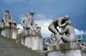 Couples nus enlacés / Norvege, Oslo, Parc Vigeland