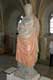 Vierge du bien mourrir, de pierre polychrome, contemporaine de Louis XI, corsage caractéristique du XVe siècle / France, Anjou, St Florent le Vieil