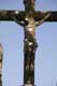 Jésus en croix, calvaire de pierre / France, Bretagne, Marzan