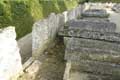 Tombes de pierre du cimetière de Civaux / France, Poitou, Civaux