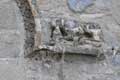 Simiot dévorant sculpté sur facade de l'Abbaye / France, Languedoc Roussillon, Arles sur Tech